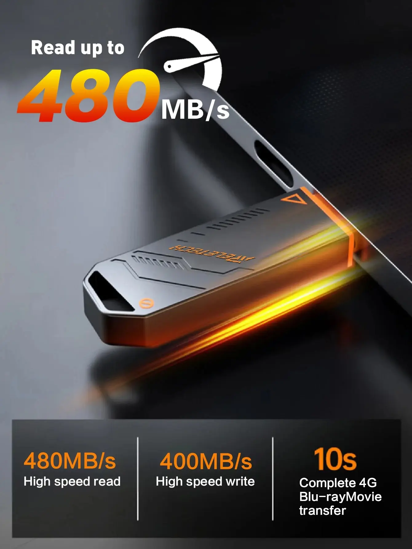 ReletechElite7ProUSB32SolidStateDriveRead480MBsPortableSSD