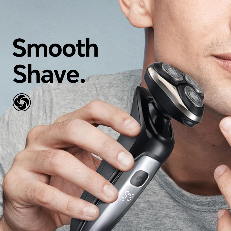 Men's electric shaver rotary cordless shaver USB charging portable travel accessory