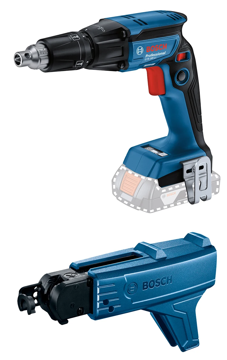 Bosch GTB 185-LI Drywall Screw Screwdriver Brushless Cordless Staple Guns  With GMA55 Attachment 18V BOSCH Professionl Power Tool