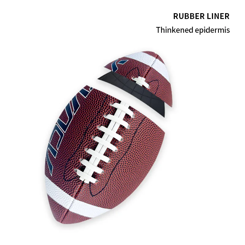 1pc Standard American Football For Outdoor Training And Recreational Play With Official Standard Size ，Size 9，6 Rugby view 2