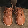 Men Shoes Wide Barefoot Shoes for Men Minimalist Split Leather Casual Shoes Breathable Comfortable White Shoes Walking Sneakers