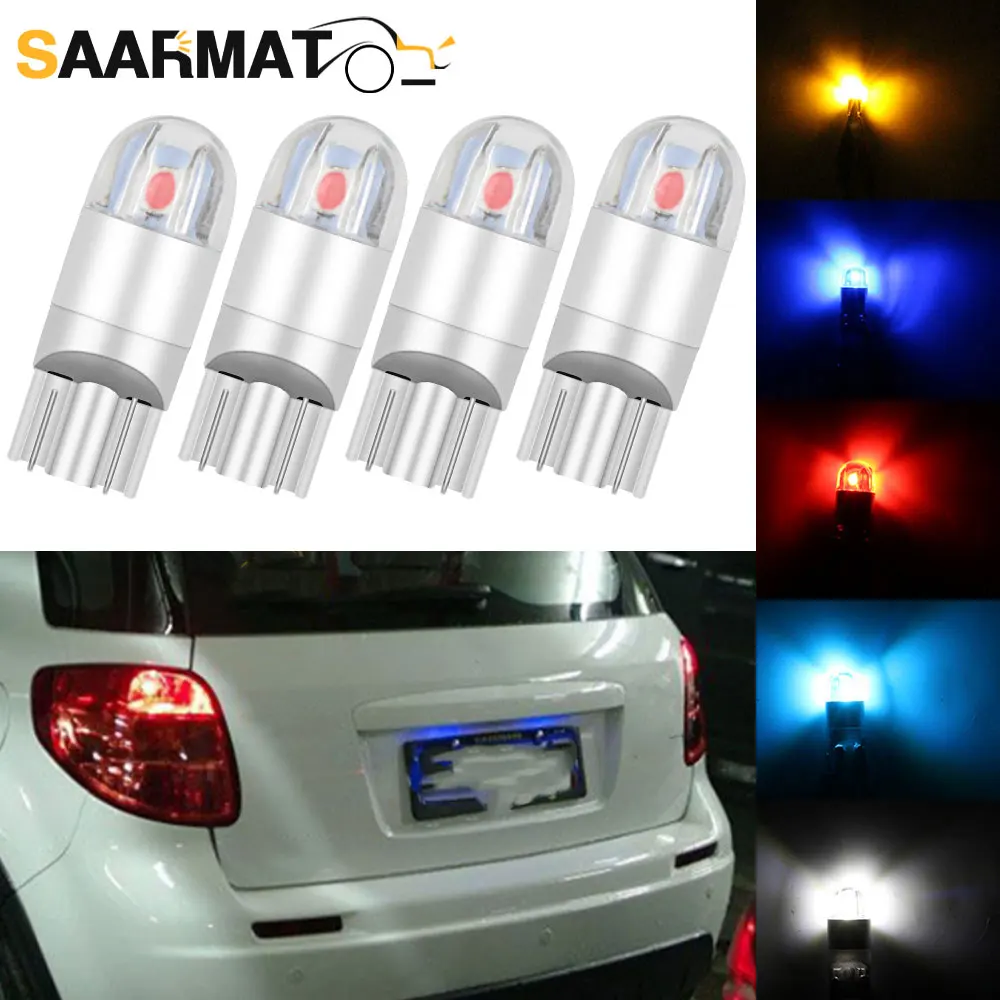 

4 шт., лампы для салона автомобиля, T10 W5W