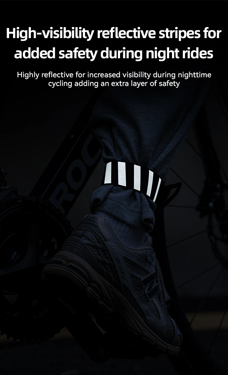 Cycling Bicycle Pants Clip Reflective Belt Sports Safety Running Bike Safety Pan