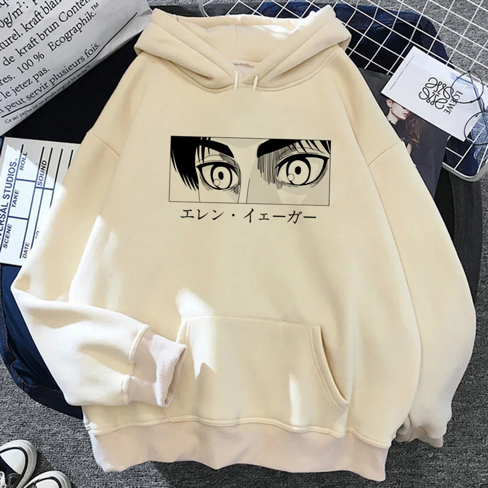 

Attack on Titan Eren hoodies women japanese y2k aesthetic Kawaii Winter pulls clothing female gothic Hood