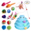 DualPet Kitten Toys Variety Cat Toy Combination Set Cat Toy Funny Cat Stick Sisal Mouse Bell Ball Cat Supplies 20 Piece Set 4