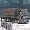 Alloy Tactical Truck Armored Car Model Diecast Military Personnel Carrier Transport Vehicle Model Sound and Light Toys Gift 1
