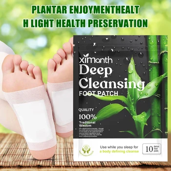Natural Herbal Detox Foot Patches | Stress Relief, Deep Sleep & Body Cleansing Pads (10–50PCS) 1