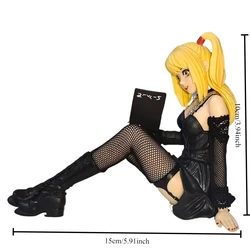 Gothic Style Misa Amane Anime Collectible Statue - Perfect for Shelf or Desk Display (10cm No Box)