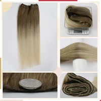 Moresoo Extensions de Cheveux Humains Naturels Remy, Tissage en Lot Double Tissage, Balayage Machine pour Femme tissage cheveux humain lot en promo rallonge cheveux humain cheveux naturels humains femme extensions de c 5