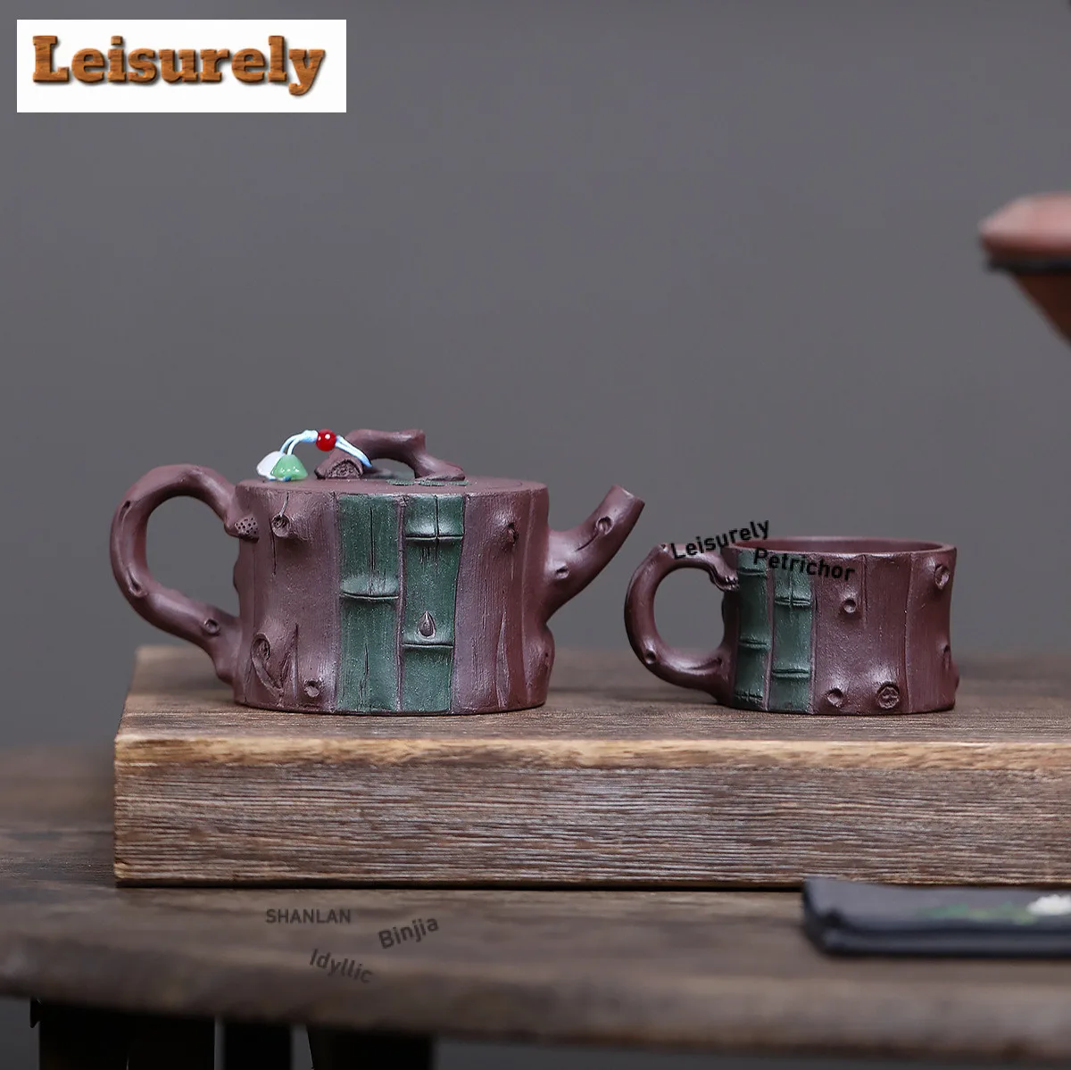 250ml Boutique Yixing Purple Clay Teapots Handmade Pot Raw Ore Purple Mud Kettle With Strainer Chinese Zisha Tea Cups Supplies