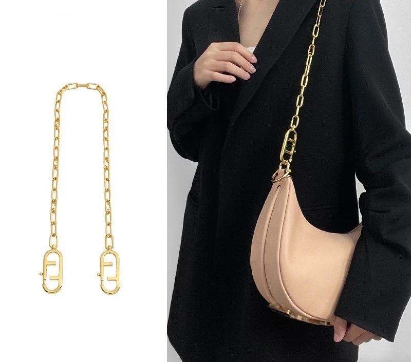 Chain For Bag Selenodont Bag Shoulder Strap Niche Design Armpit Metal Hook Chain High Quality Do Not Fade Bag Strap Accessories 