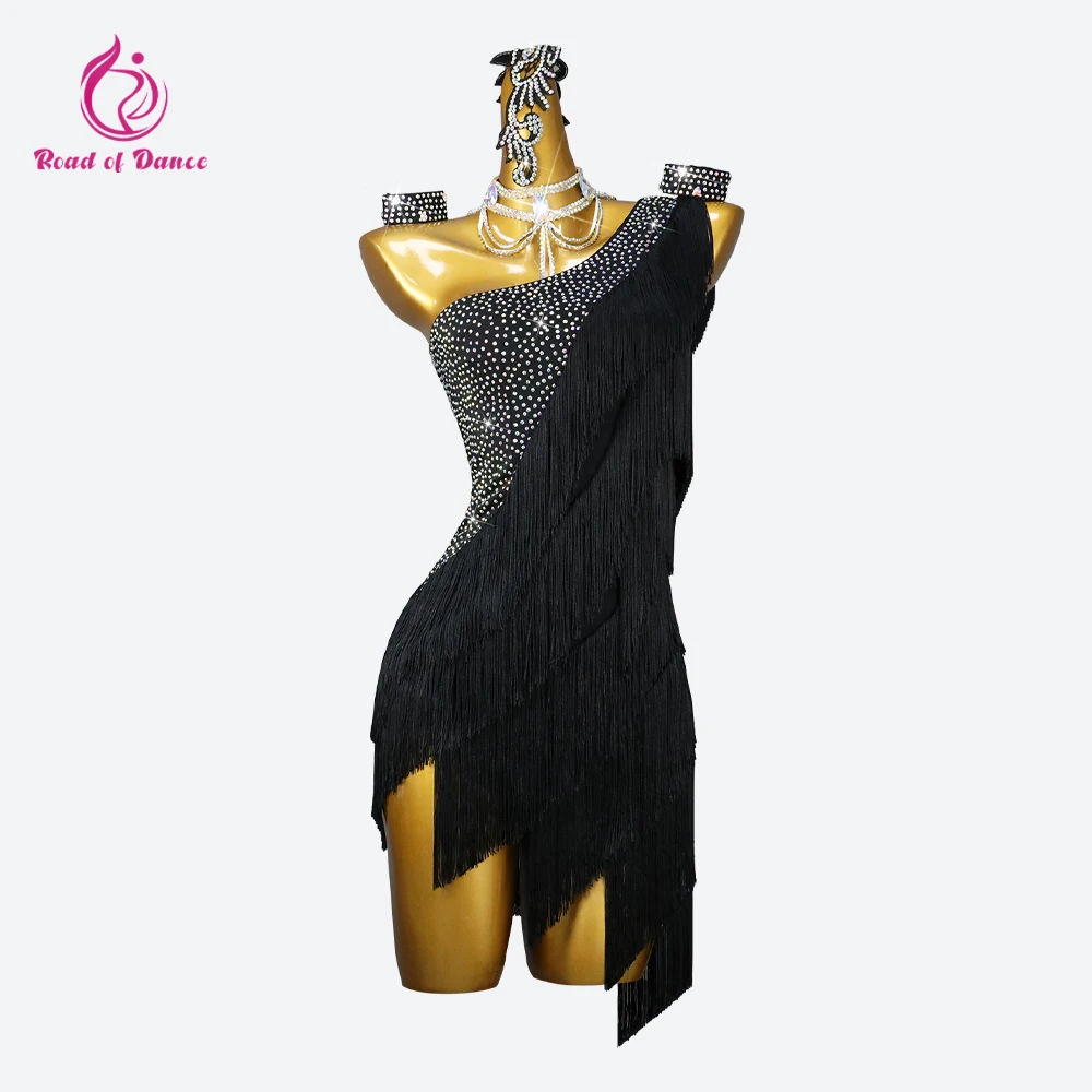 Latin Dress Samba Dance Costume Line Clothing Competition Elegant Woman Fringe Parties Female Suit Girls Skirt Stage Outfit dance dress