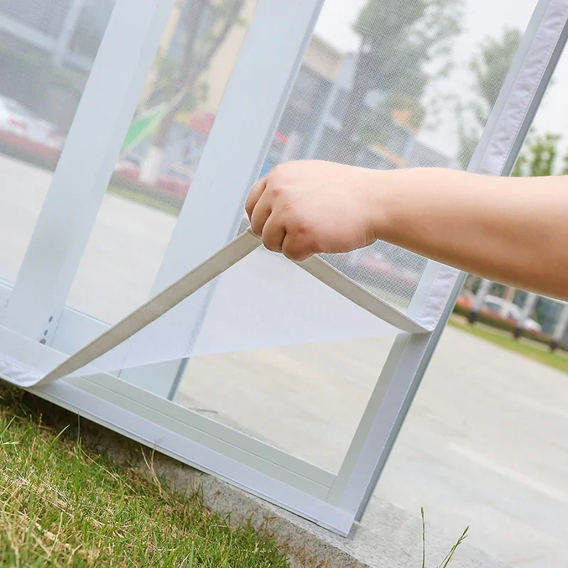 Customizable size anti-mosquito window screen self adhesive window mosquito net summer insect proof door mosquito net cortinas 2