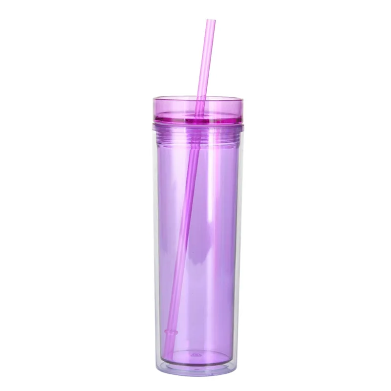 Clear Tumbler With Lid And Straw Reusable Transparent Double-layer Water  Bottle For Coffee Milk Diy Smoothie Cup Drinkware Multiple Sizes Available  - Temu