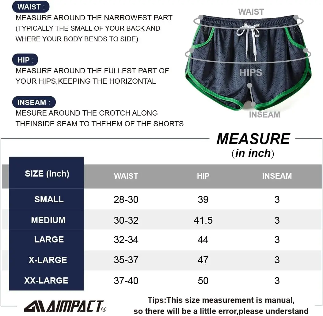 AIMPACT Athletic 3 Inch Workout Gym Booty Swimwear Shorts Sexy for Men Marathon Running Sleepwear 6