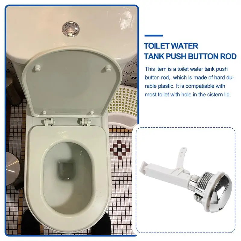 Toilet low water button Separated Type Flush Toilet Water Tank Push Buttons Rods for Home Hotel Push Button