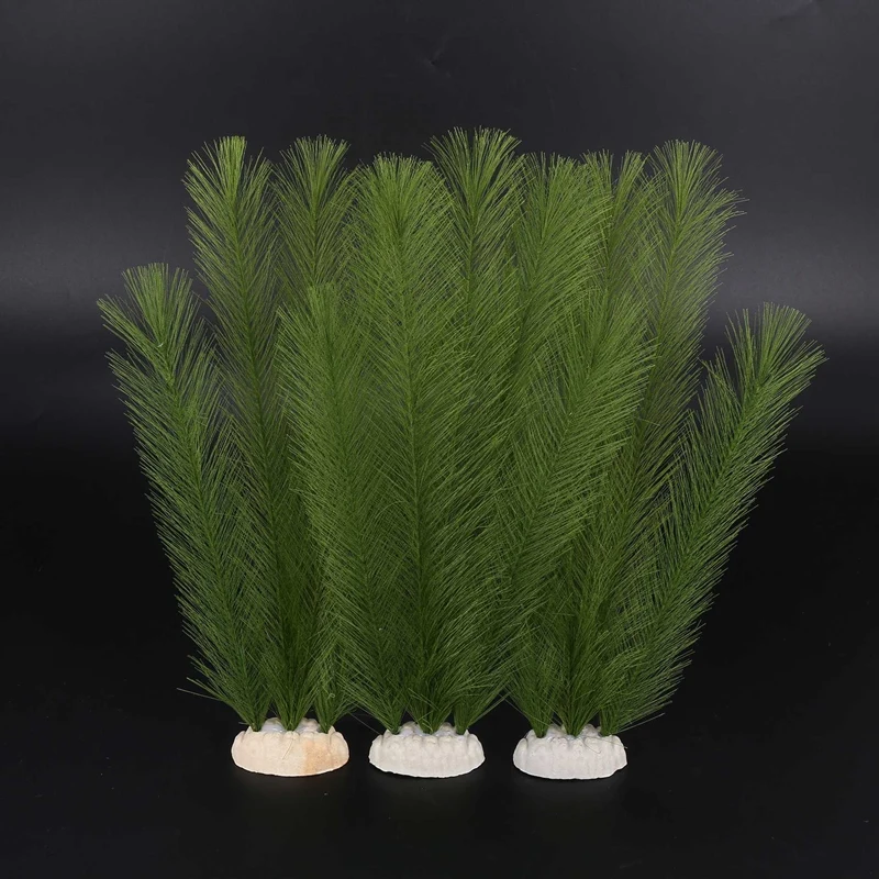 Aquarium Decorations Fish Tank Artificial Green Water Plants Silk Fabrics Plastic Non-Toxic