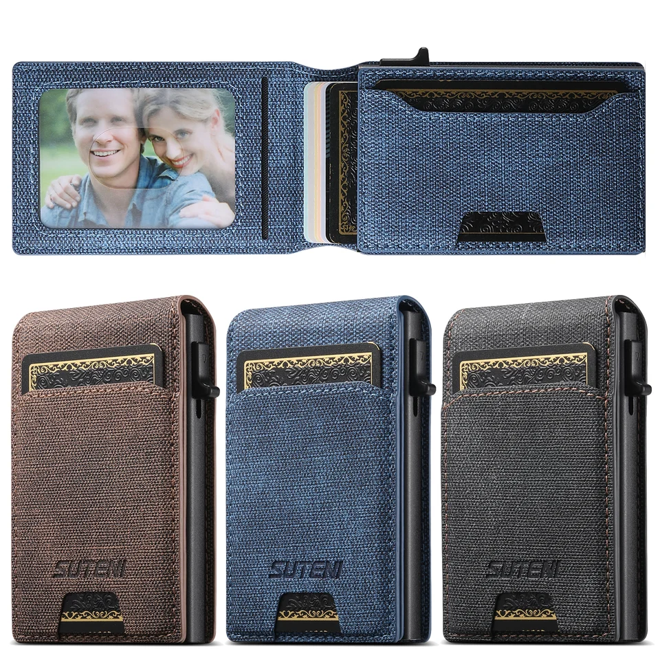 Premium PU Leather Card Holder Wallet Large Capacity