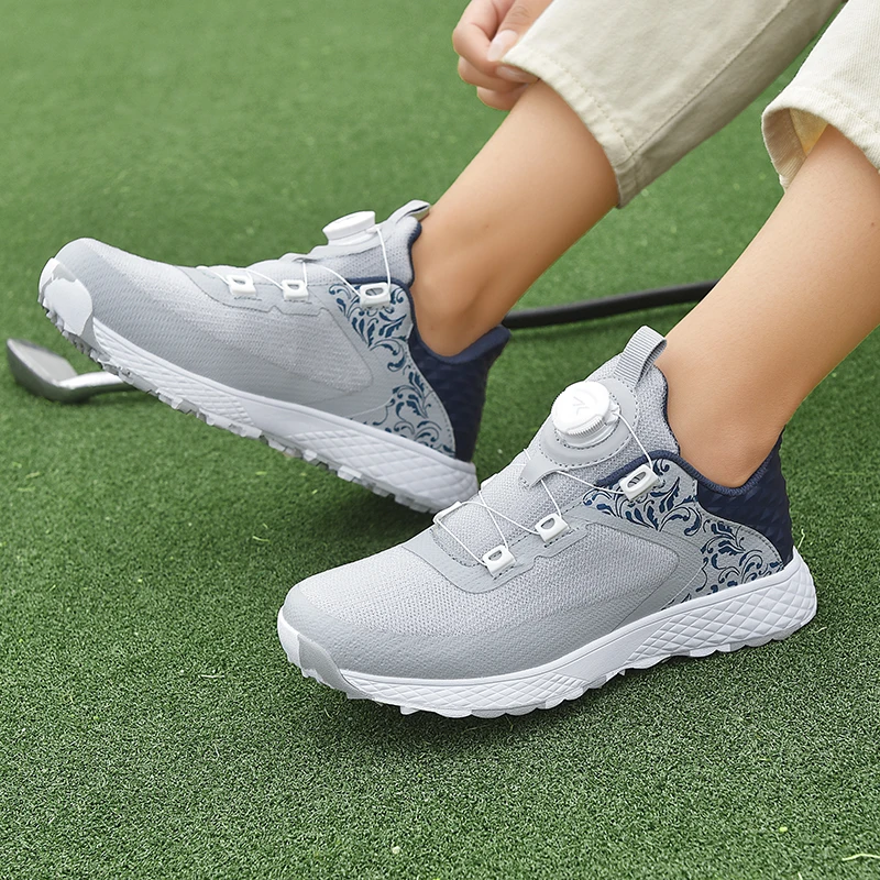 New Women's Mesh Breathable Golf Shoes Outdoor Fitness Comfortable Walking Golf Shoes Girls Fashion Lightweight Golf Shoes