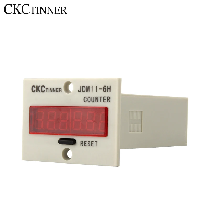 Digital Counter JDM11-6H Electronic Industrial Counter with Proximity Switch NPN LJ12A3 LJ18A3 E3F-30C4 PL05-N SN04 Foot Switch electronic counter