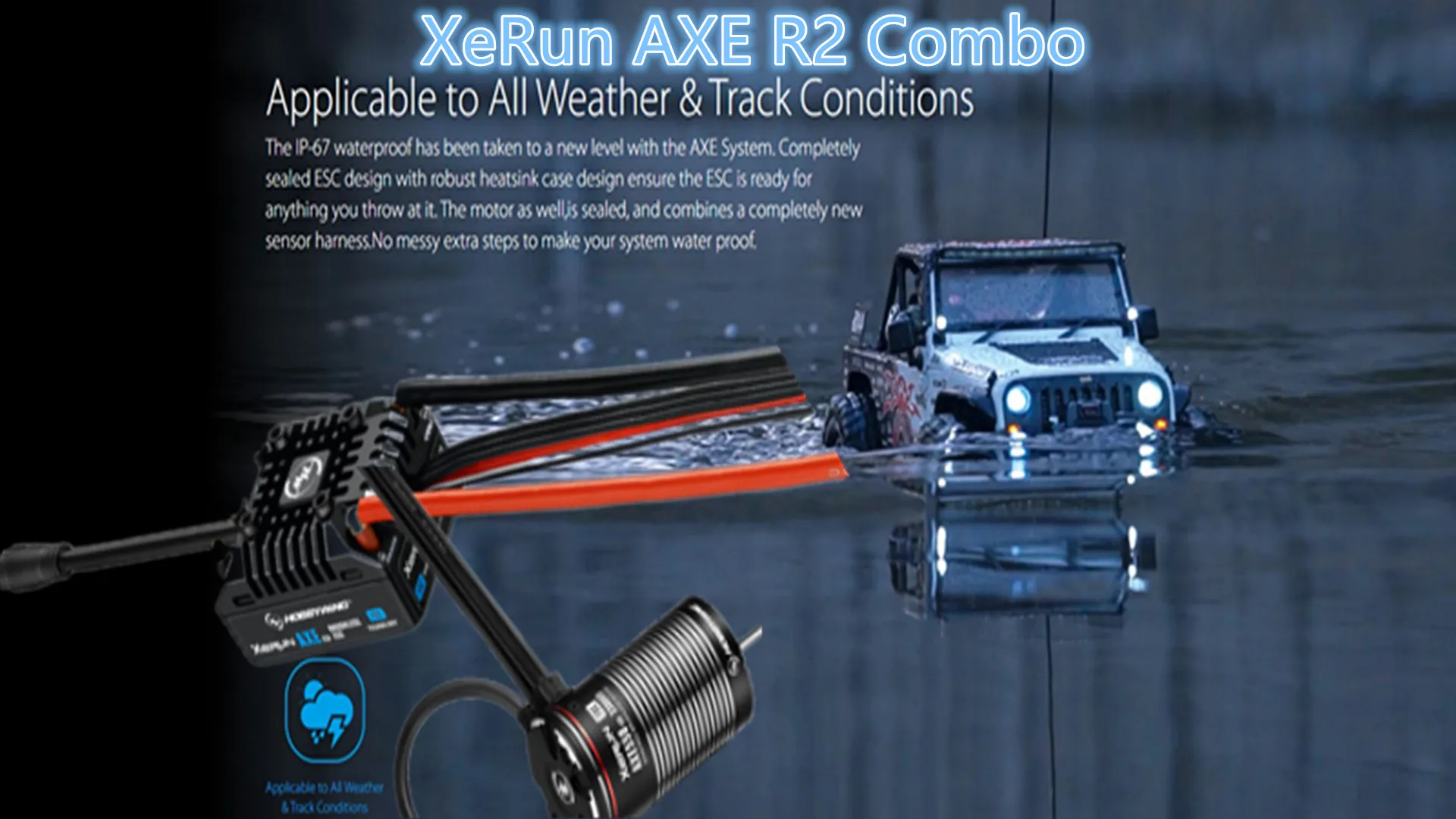 Hobbywing Xerun Axe R2 Combo Impermeabile 540L Sensore Brushless Esc Motor Per 1/10 Rc Car Crawler Traxxas Trx4 Axial Scx10 90046