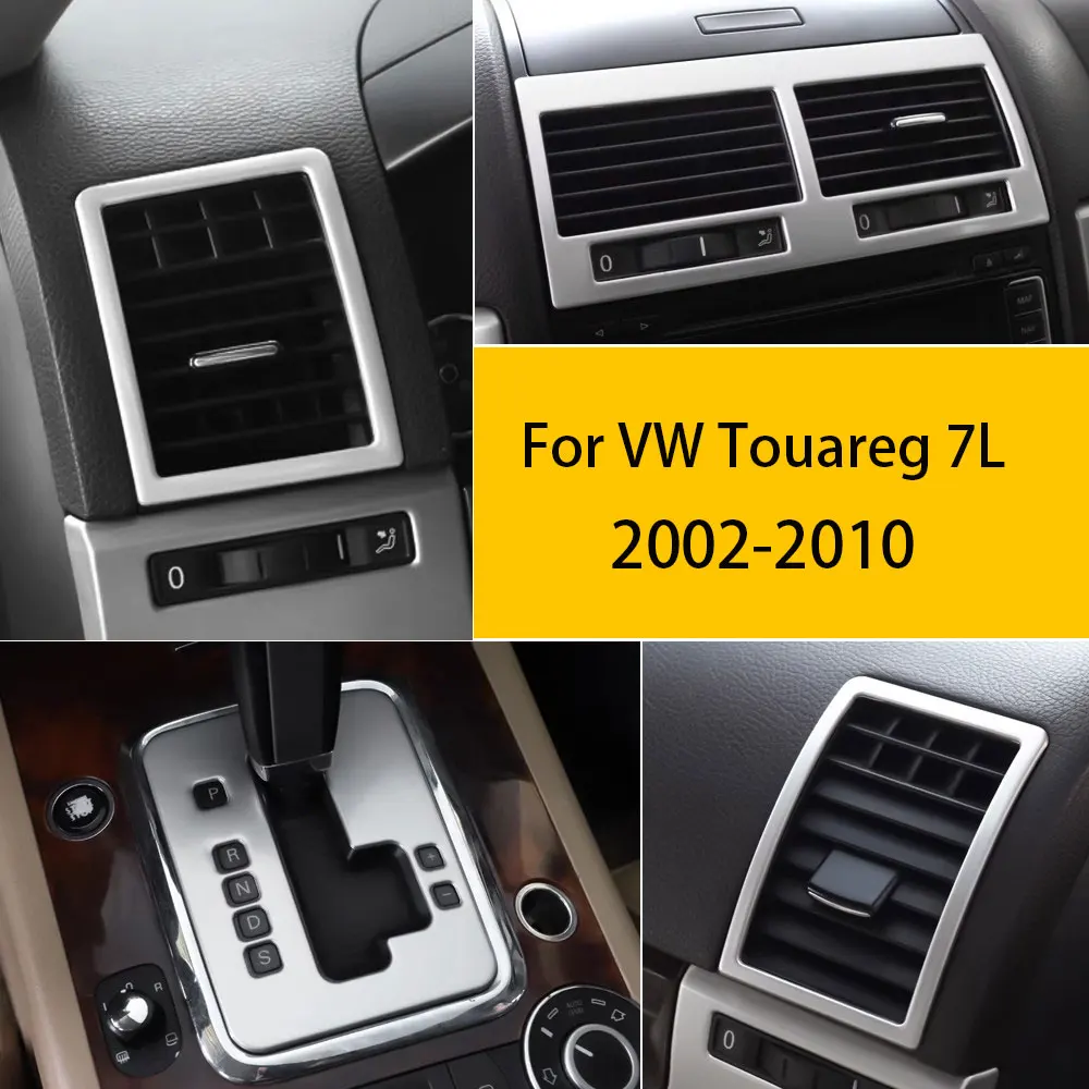 폭스바겐 02-10 투아렉 트랜스미션 프레임 글리터 7L 인테리어 센터 콘솔 에어..