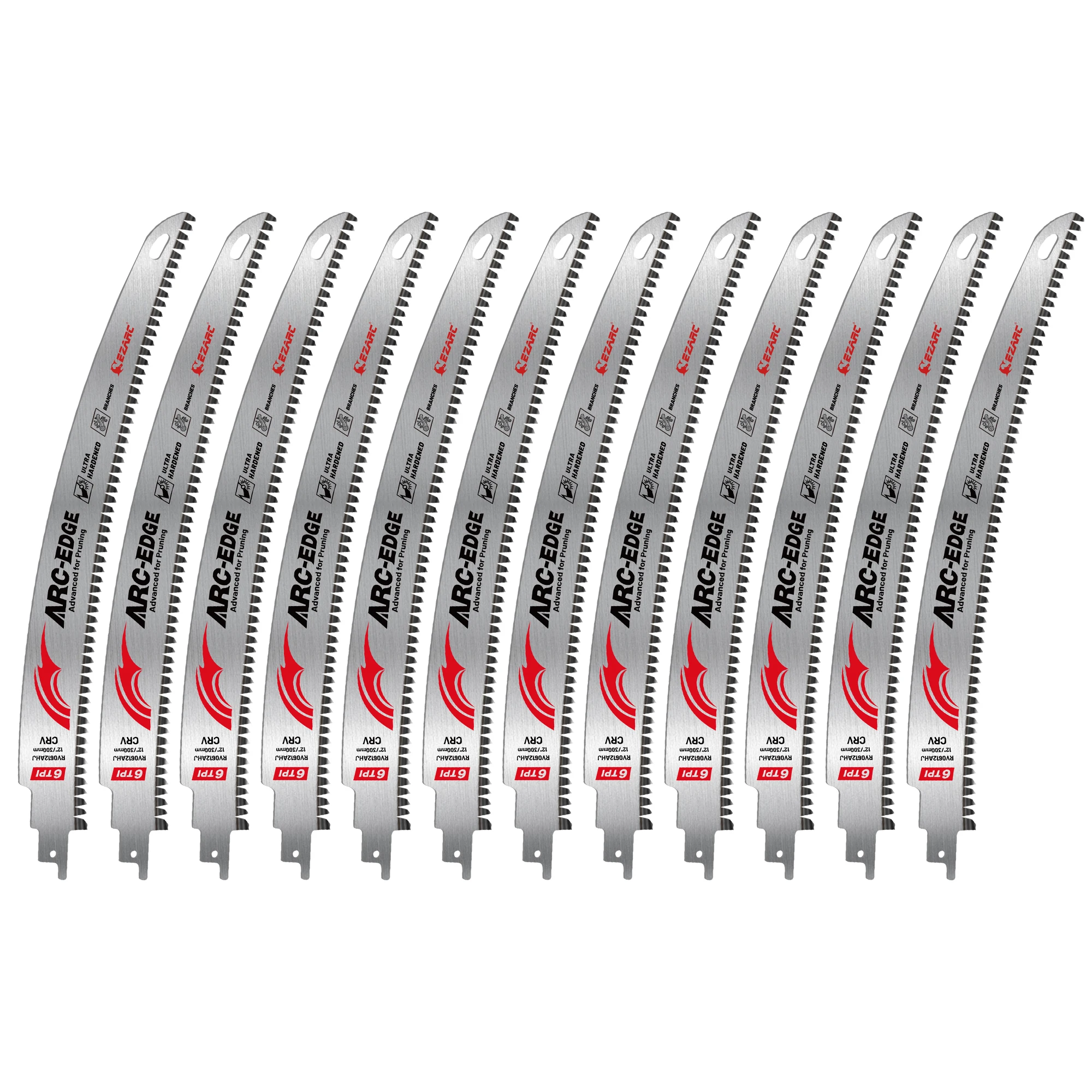 EZARC 12 Inch Wood Pruning Reciprocating Saw Blades, 300mm Japanese Teeth Saw Bl