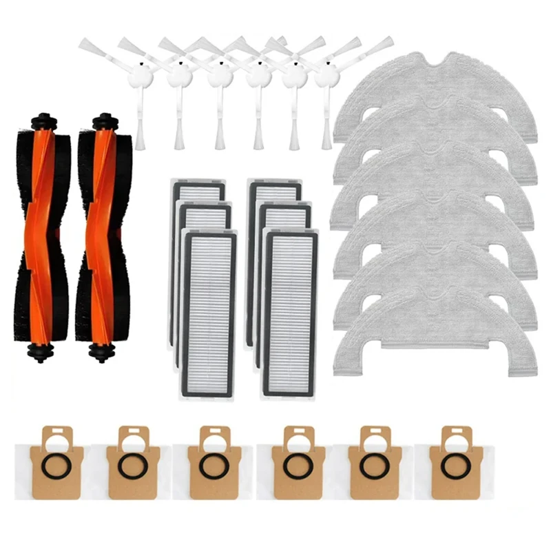 

For Xiaomi X10 Robot Vacuum Cleaner Main Side Brush Hepa Filter Mop Cloth Dust Bag Replacement Spare Parts Parts