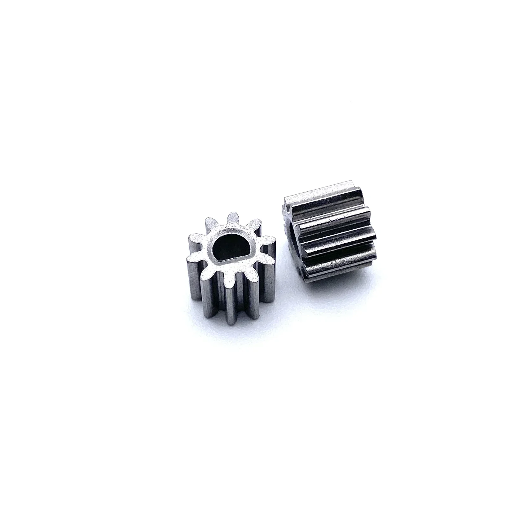 Motor gear transmission gear electric bike gear cassette deck tape gear electric chain saw gear 0.8M 8/10 teeth D hole metal gear 3 * 3.9mm hardware small gear