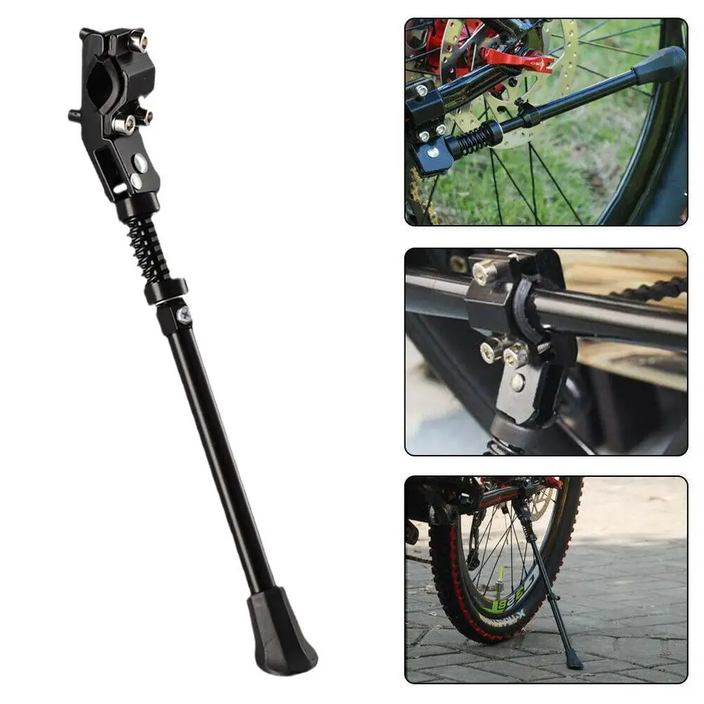 trek bicycle kickstand For Hybrid Bike slip sole and wide reinforced plastic foot prevents slipping and sinking in mud Suitable for E Trek Kids' Center Mount 247mm