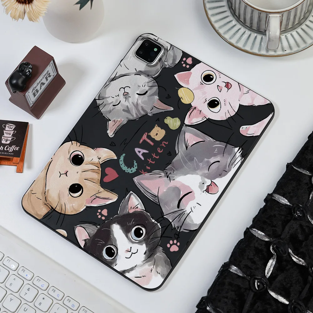 Frosted Tablet Case with Cat Lover Aesthetic - Exclusive Design & Premium Protection