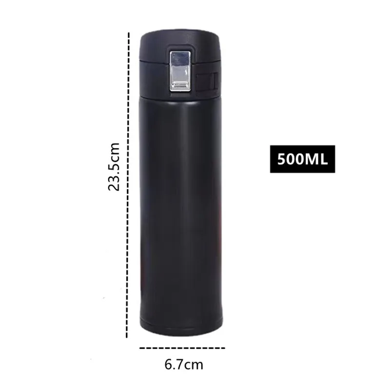 Thermal Mug Stainless Steel Thermos Bottle Thermal Water Bottle Stainless Steel Water Bottle Stainless Steel Thermos Cup Stainless Steel Thermal Container 500ml Stainless Steel Insulated Cup Coffee Tea Thermos Mug Thermal Water Bottle Thermocup Travel Drink Bottle Tumbler