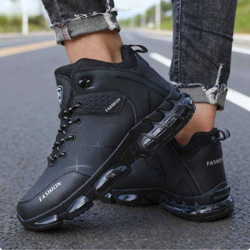 Fashion Forward Men's Hiking Boots High-Top Outdoor Shoes Breathable Non-Slip Trekking Sneakers 2025 Latest Collection Hot Sale