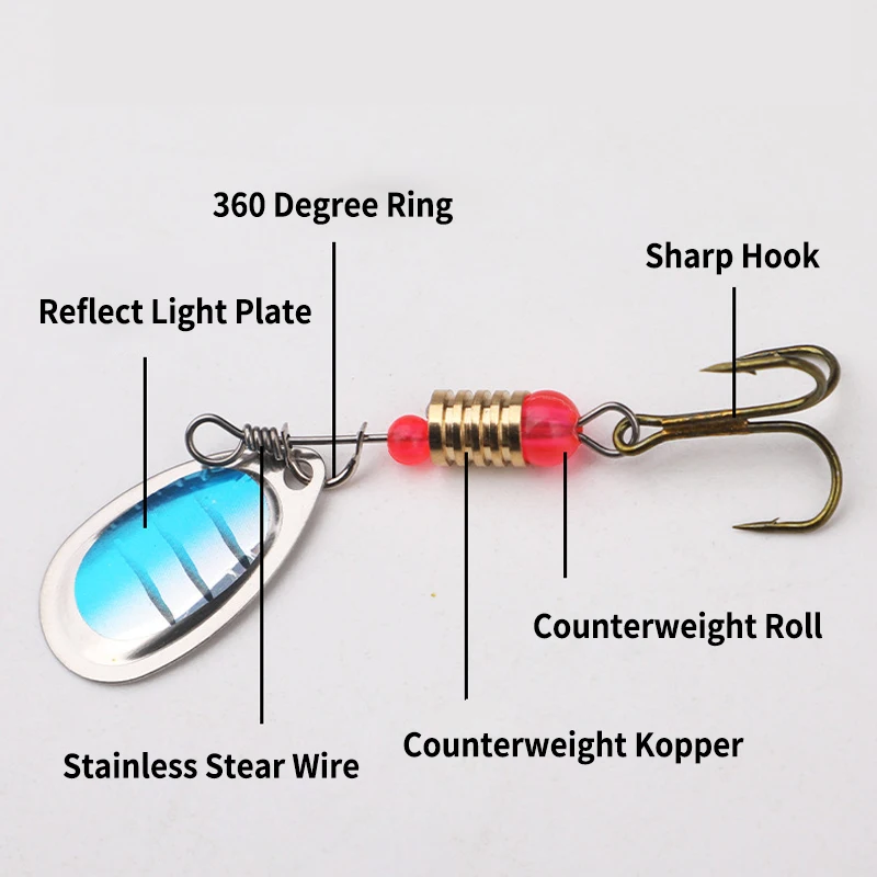 Kawa New 16pcs/Lot Metal Spoons Spinner Lures 3.4g Jig Spoonbaits Crankbaits Fishing Wobblers For Pike Crochet Set Baits Tackles