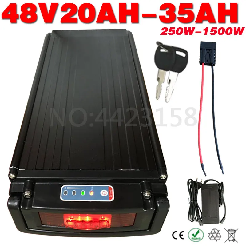 電動自転車　48V/20ah 大容量バッテリー 48V 20Ah Eバイクリチウムイオンバッテリー、54.6V 2A充電器付き