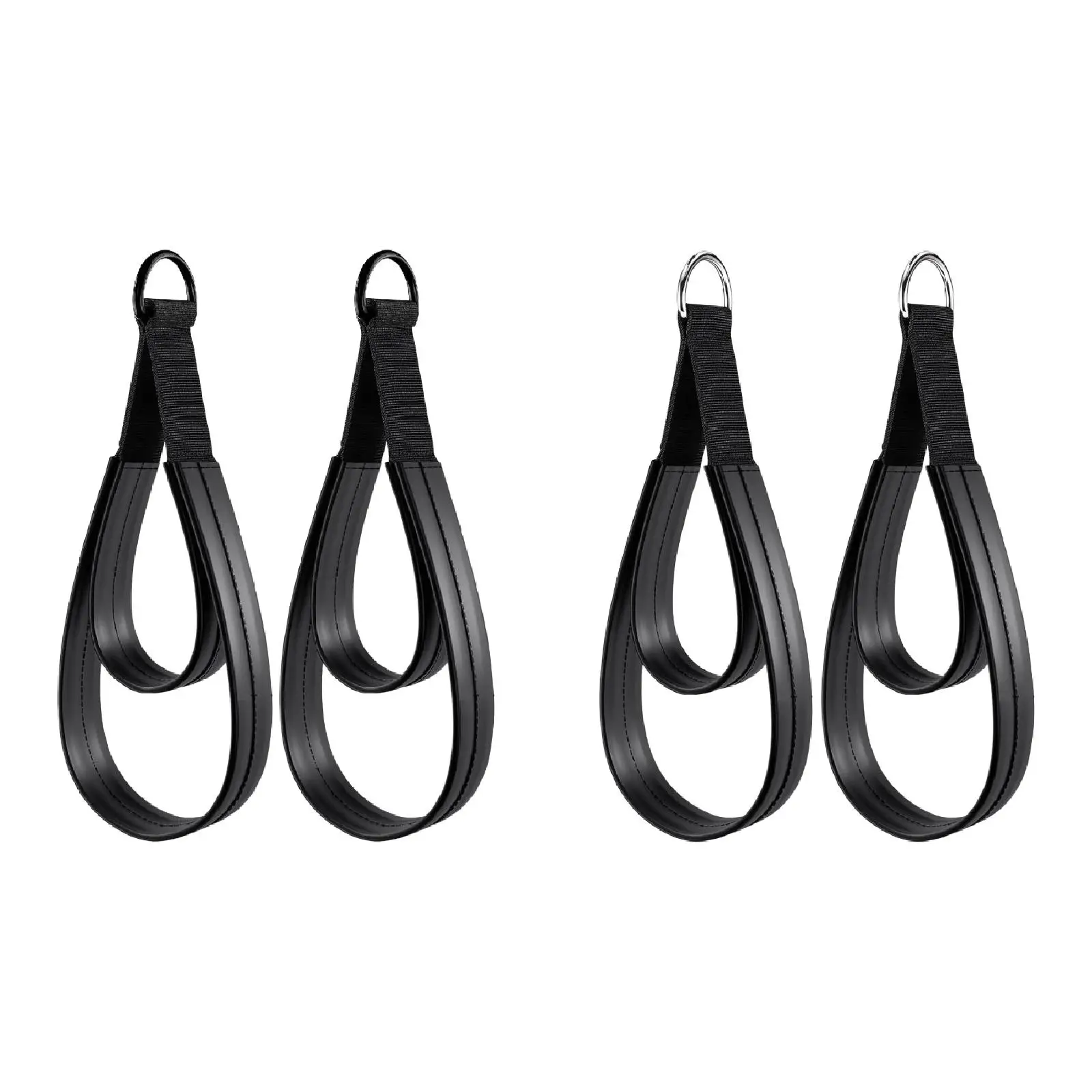 2x D Rings Strap Handle Home Exercise Accessories Pilates Double Loop Straps for Reformer for Arms Beginner Yoga Women Men Gym 2x D Rings Strap Handle Home Exercise Accessories Pilates Double Loop Straps for Reformer for Arms Beginner Yoga Women Men Gym