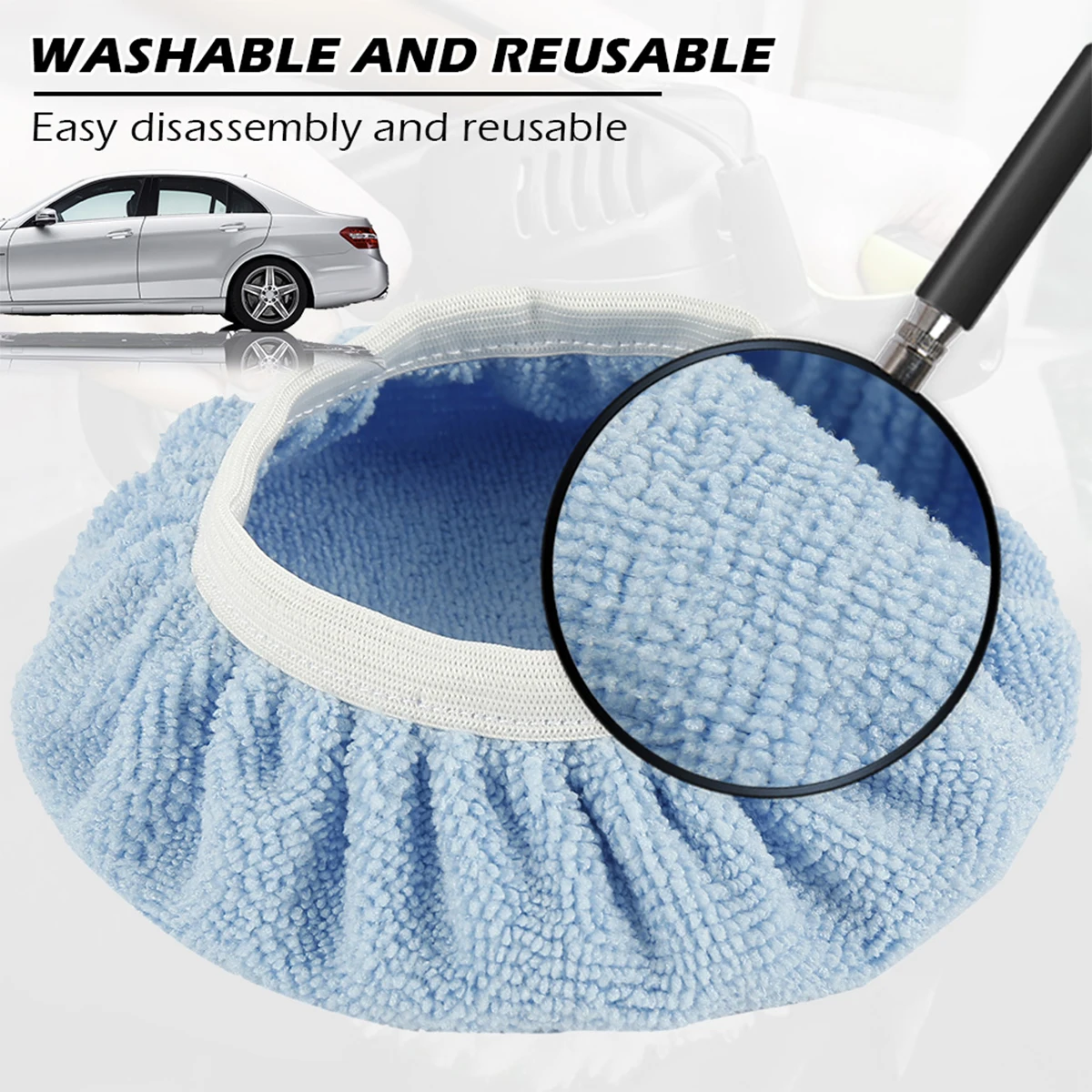 20/10Pcs Car Polishing Pad Bonnet 9 10 Inch Microfiber Auto Bonnet Polisher Soft Wool Wax Wash Buffer Cover Car Cleaning Tools Car polishing pad car polish pad wool polishing pad wool polishing head