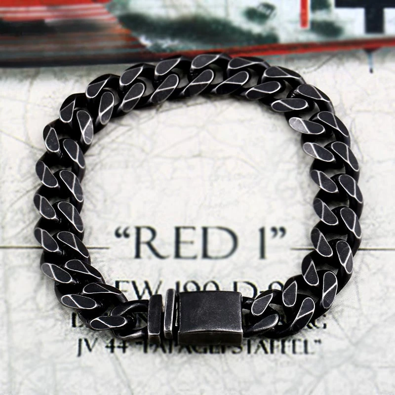 

Vintage Vintage Cuban Chain Men's and Women's Ins Trendy and Personalized Stainless Steel Bracelet