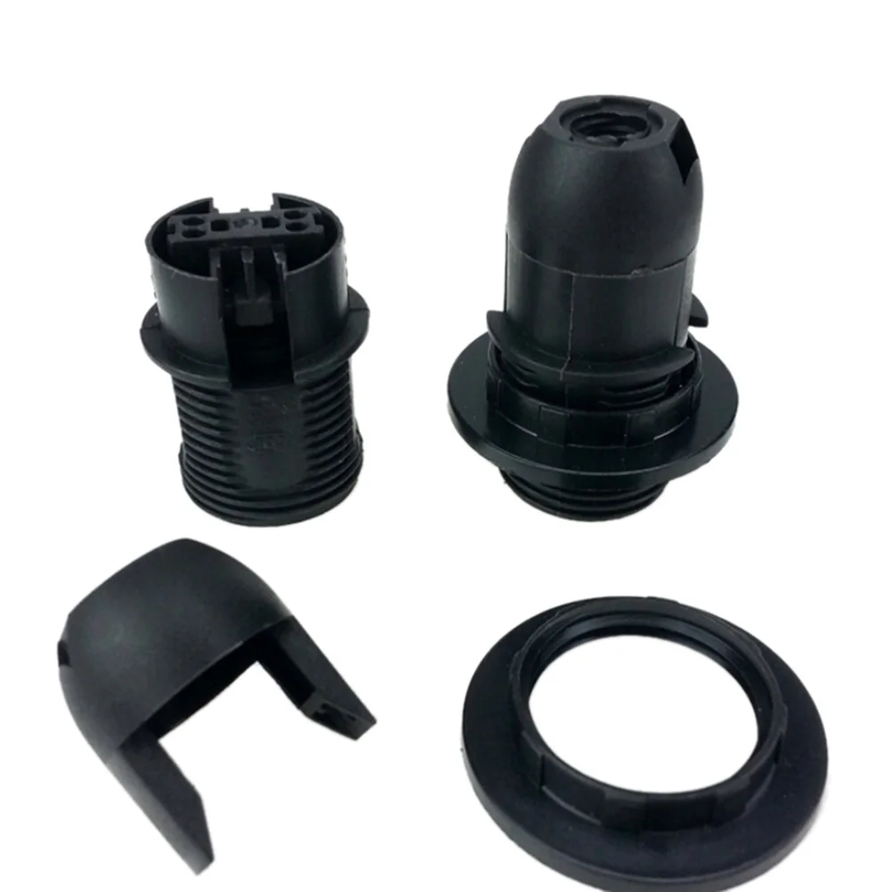 E14 Lamp Bulb Holder Edison Screw Cap Socket White/Black Pendant Ceiling Light Lamp Holder Lamp Bulb Holder Lamp Base