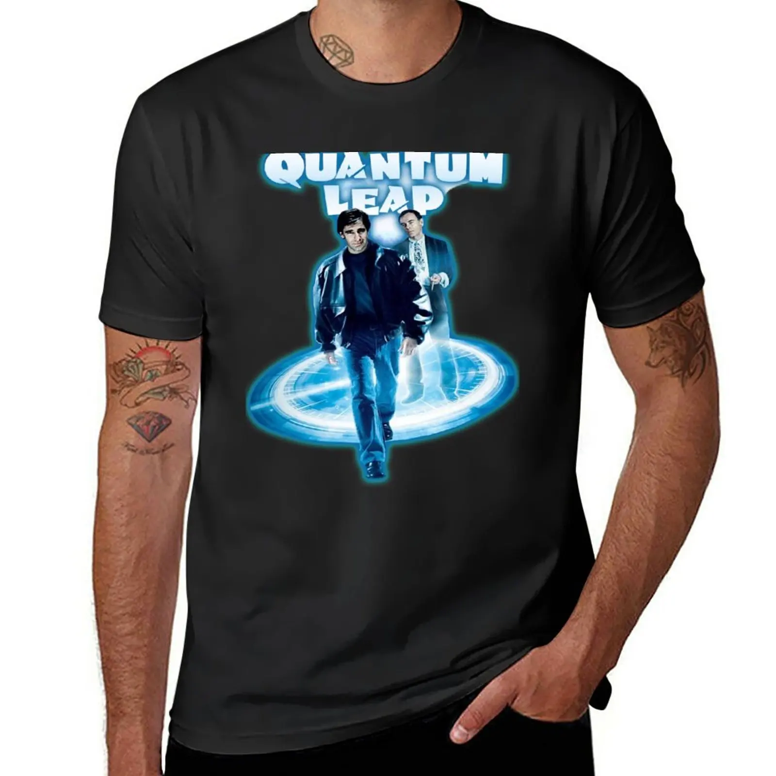 

Quantum Leap Time! T-Shirt oversized tops slim fit t shirts for men