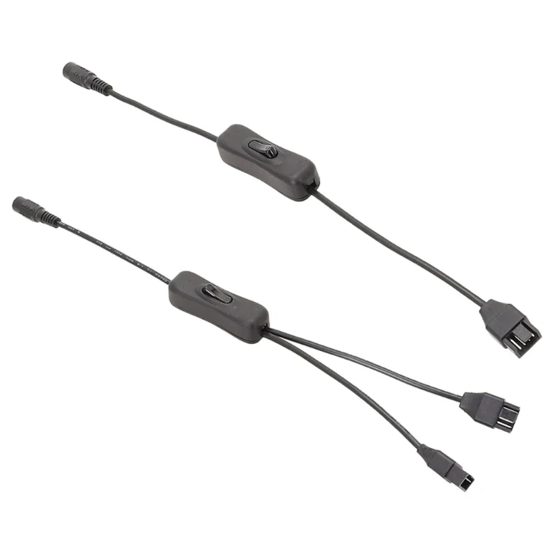 

Power Splitter Cable for PC Case Fans DC5.5x2.1mm Plug to 4Pin for Molex Connector PC Case Fan Adapter Power Connection