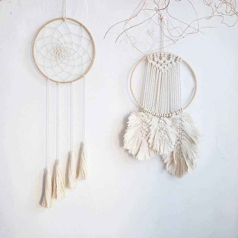 10pcs Bamboo Circle Round Embroidery Hoop Tool Diy Handmade Wreath Dreamcatcher Accessories Wedding Party Xmas Hanging Decor