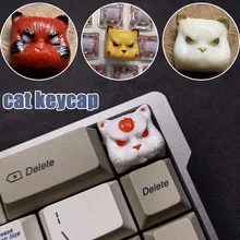 

1pc Handmade Custom Cute Cat Head Keycaps For Cherry Mx Switch Cross Axis Customized Mechanical Gaming Keyboard Keycaps