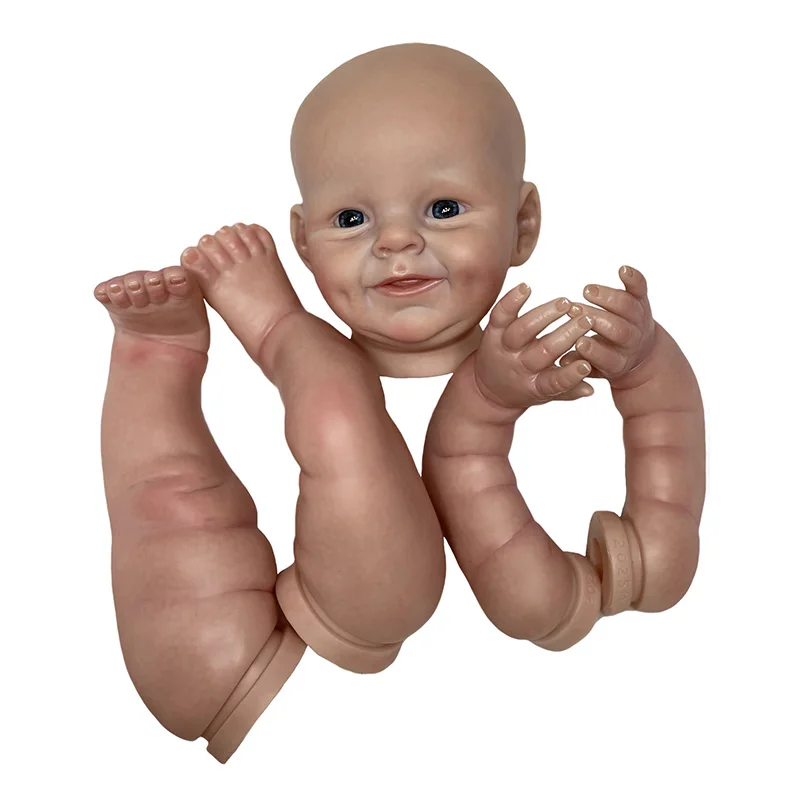 22 Inch Reborn Doll Kit Painted Already DIY Bebe Doll Kits Cloth Body