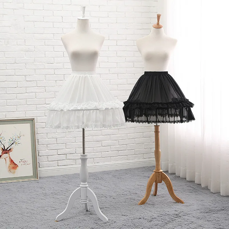 Lolita Daily Fishbone Crinoline Adjustable Violence Card Door Slip Dress Cosplay Lolita Skirt A- Line