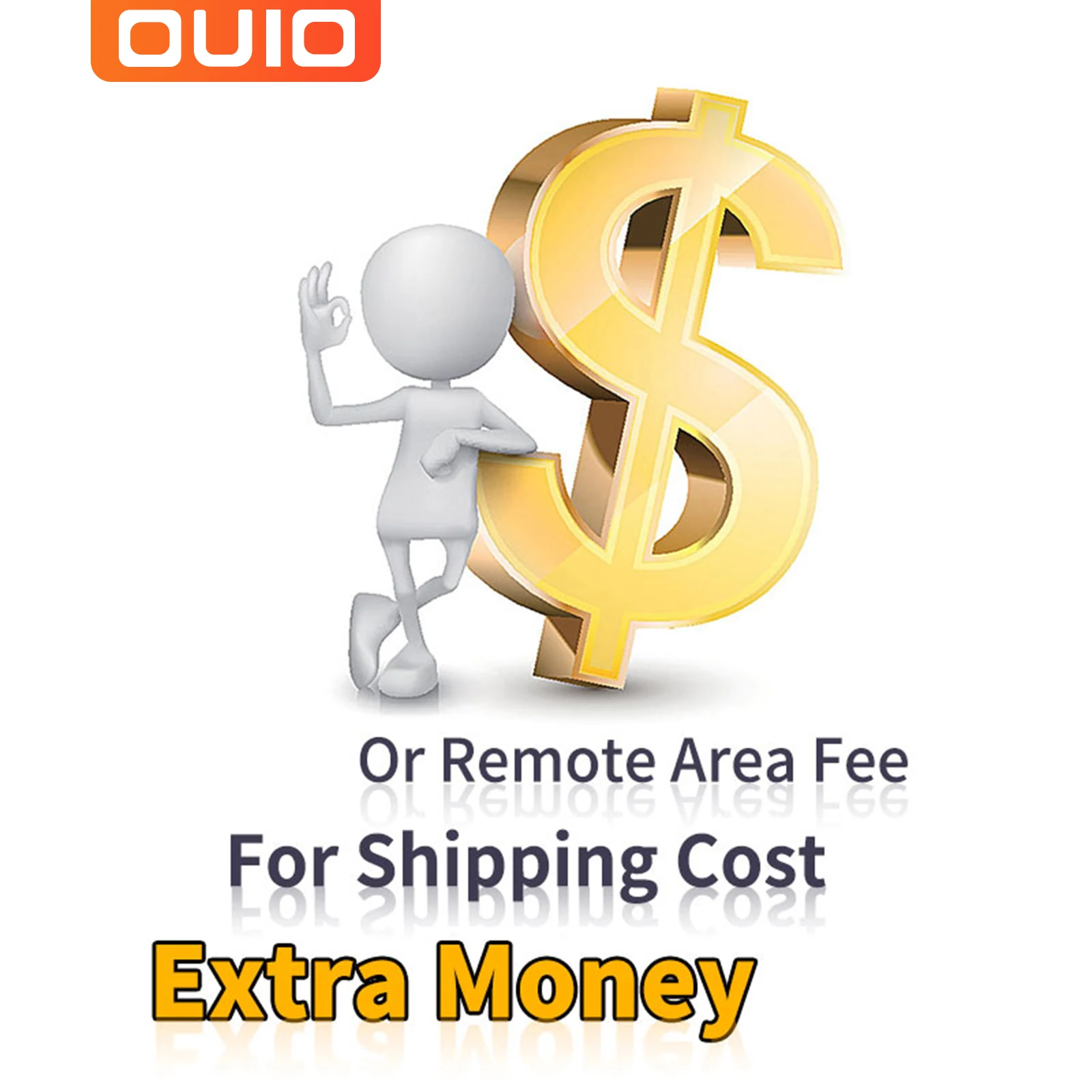 

Extra Shipping Fee Extra Money for Express shipping OR remote area fee OR Difference price of your order