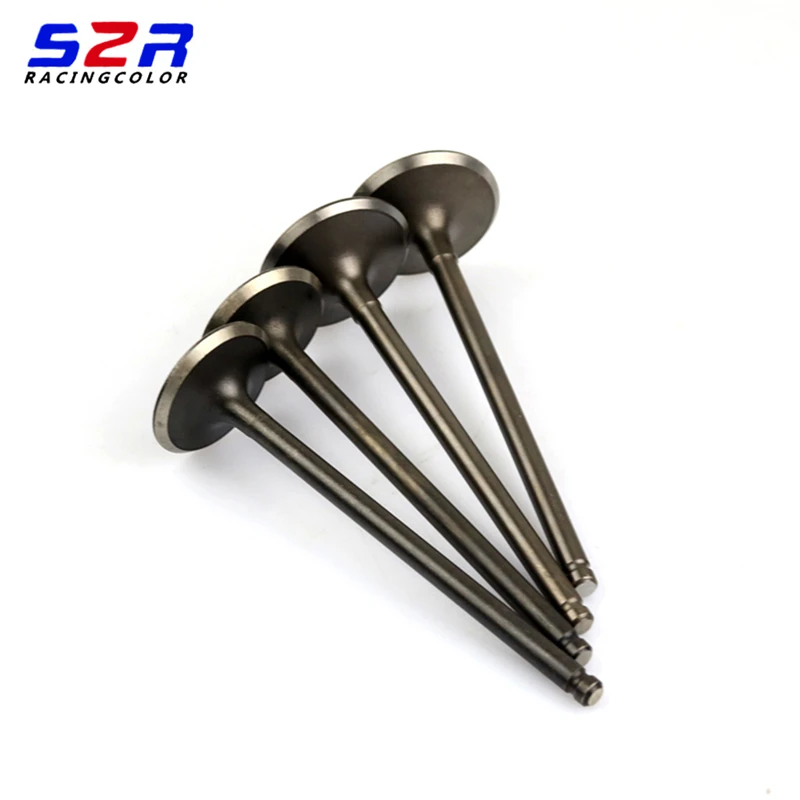 Motorcycle Intake Valve Kit Moto Exhaust Valve Stem Scooter Engine Part 14711-KCY-670 For Honda CB400ss XR400 NX400 NX4 Falcon motorcycle intake valves