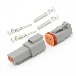 Waterproof Automotive Connector Plug Kit - Male & Female Plugs (2Pin Male Female)