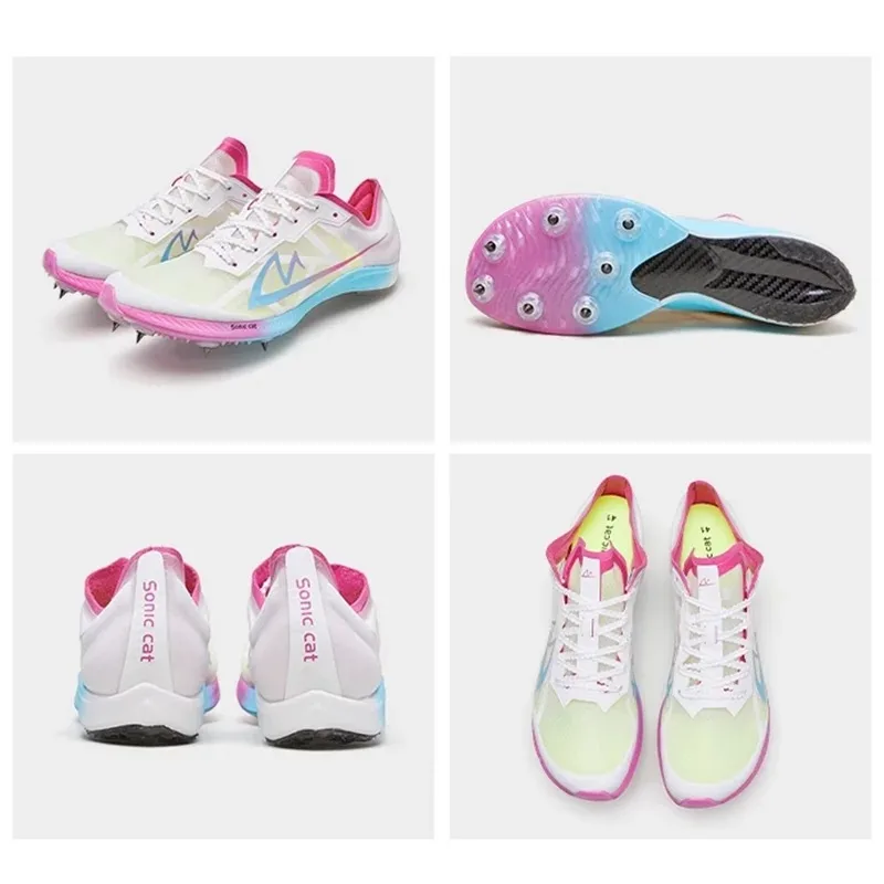 CP2 Arched Carbon Plate Track Field Sprint Spikes Sneaker Professional High Springback Dash Race Training Sport Shoes
