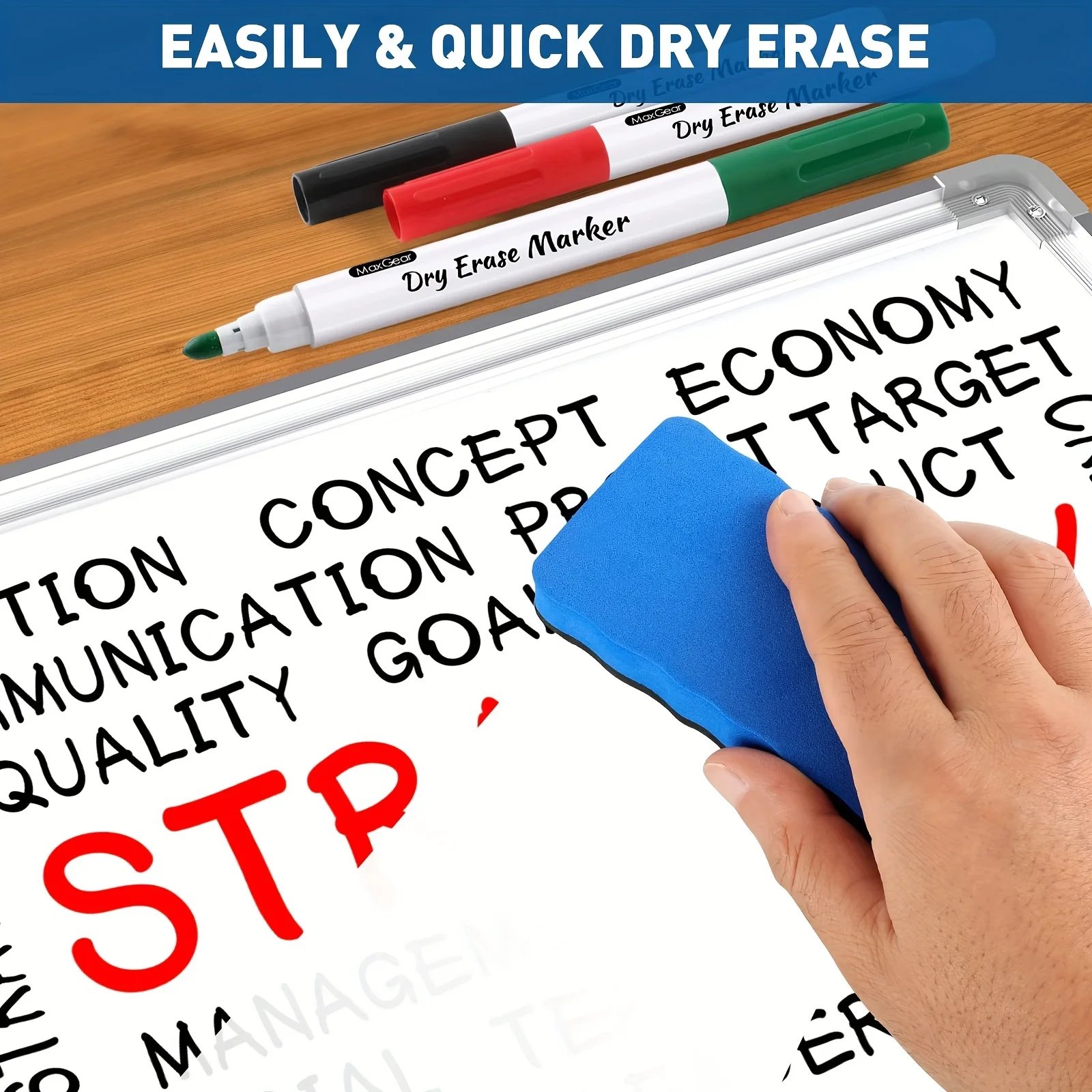 Dry Erase Markers Fine Tip 15 Assorted Colors, Low Odor Whiteboard Markers, White Board Markers For Kids, School, Office, Home